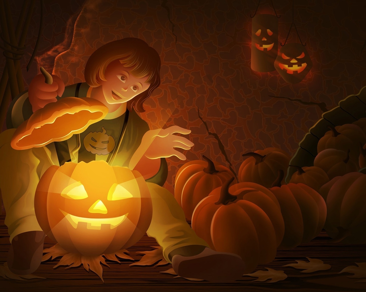 Cool Halloween Pumpkin for 1280 x 1024 resolution