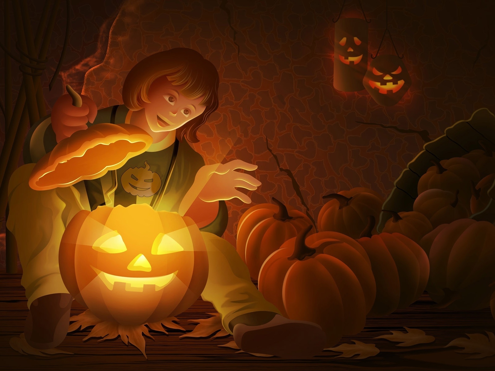 Cool Halloween Pumpkin for 1600 x 1200 resolution