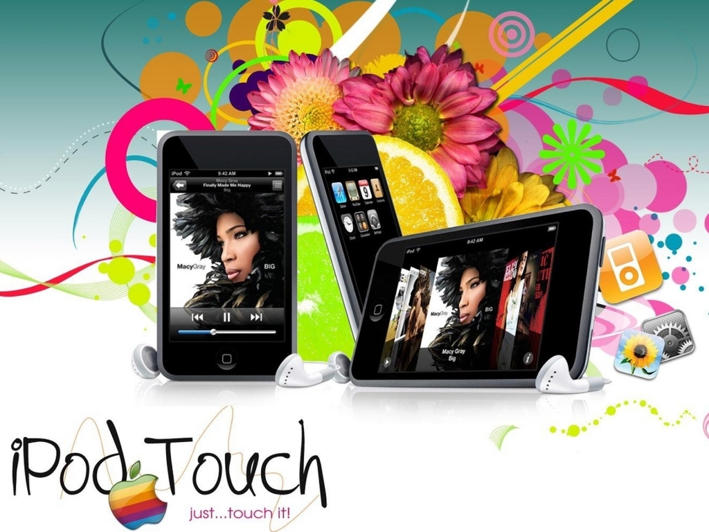 Cool iPod Touch for 1024 x 768 resolution