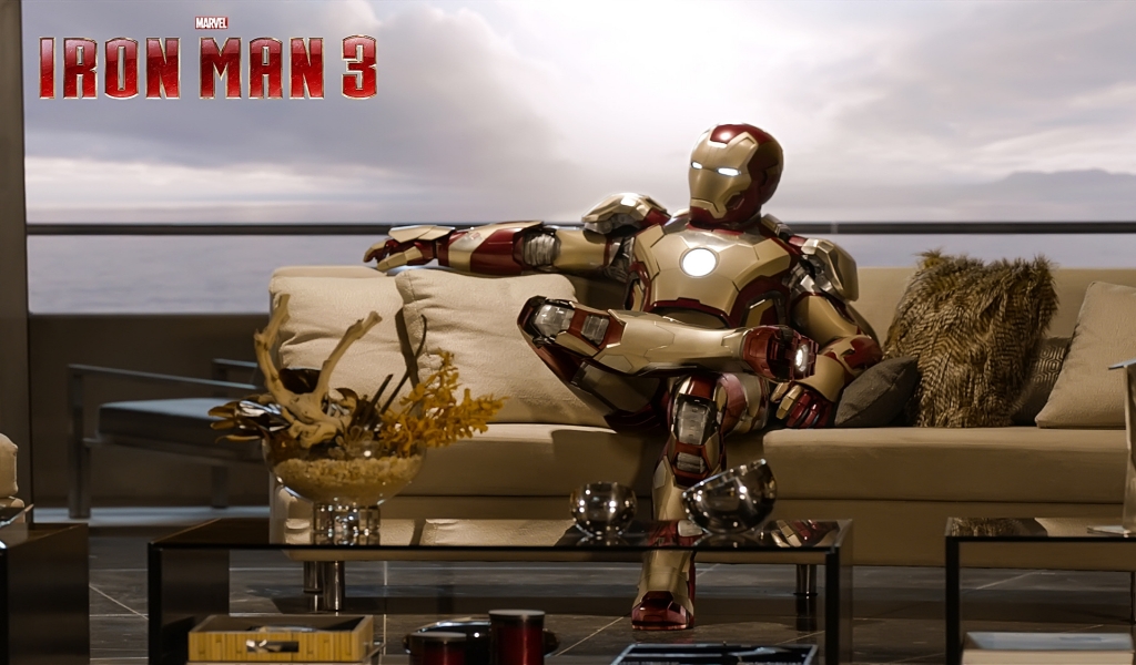 Cool Iron Man 3 for 1024 x 600 widescreen resolution