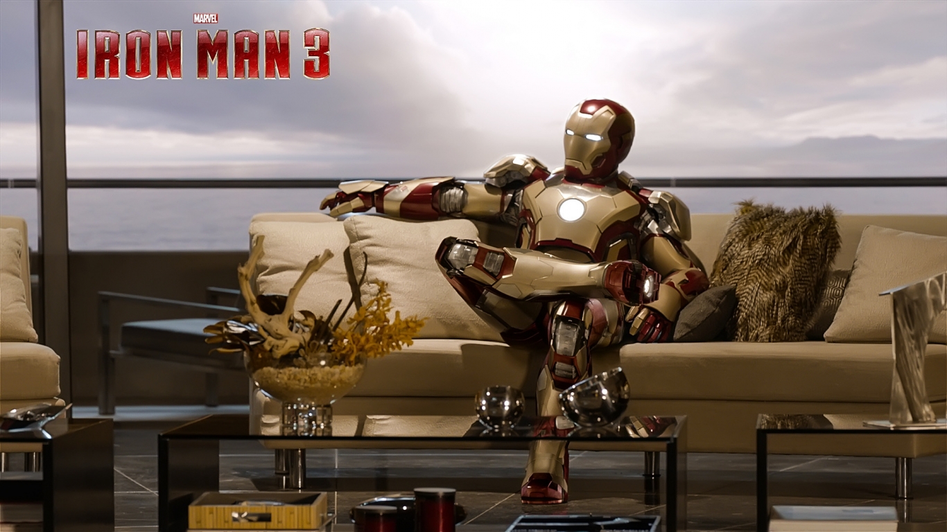 Cool Iron Man 3 for 1366 x 768 HDTV resolution