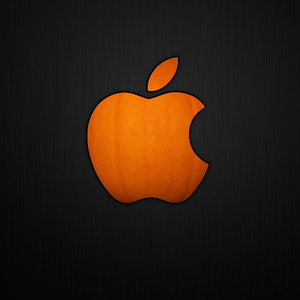 Cool Pumpkin Apple for 1024 x 1024 iPad resolution