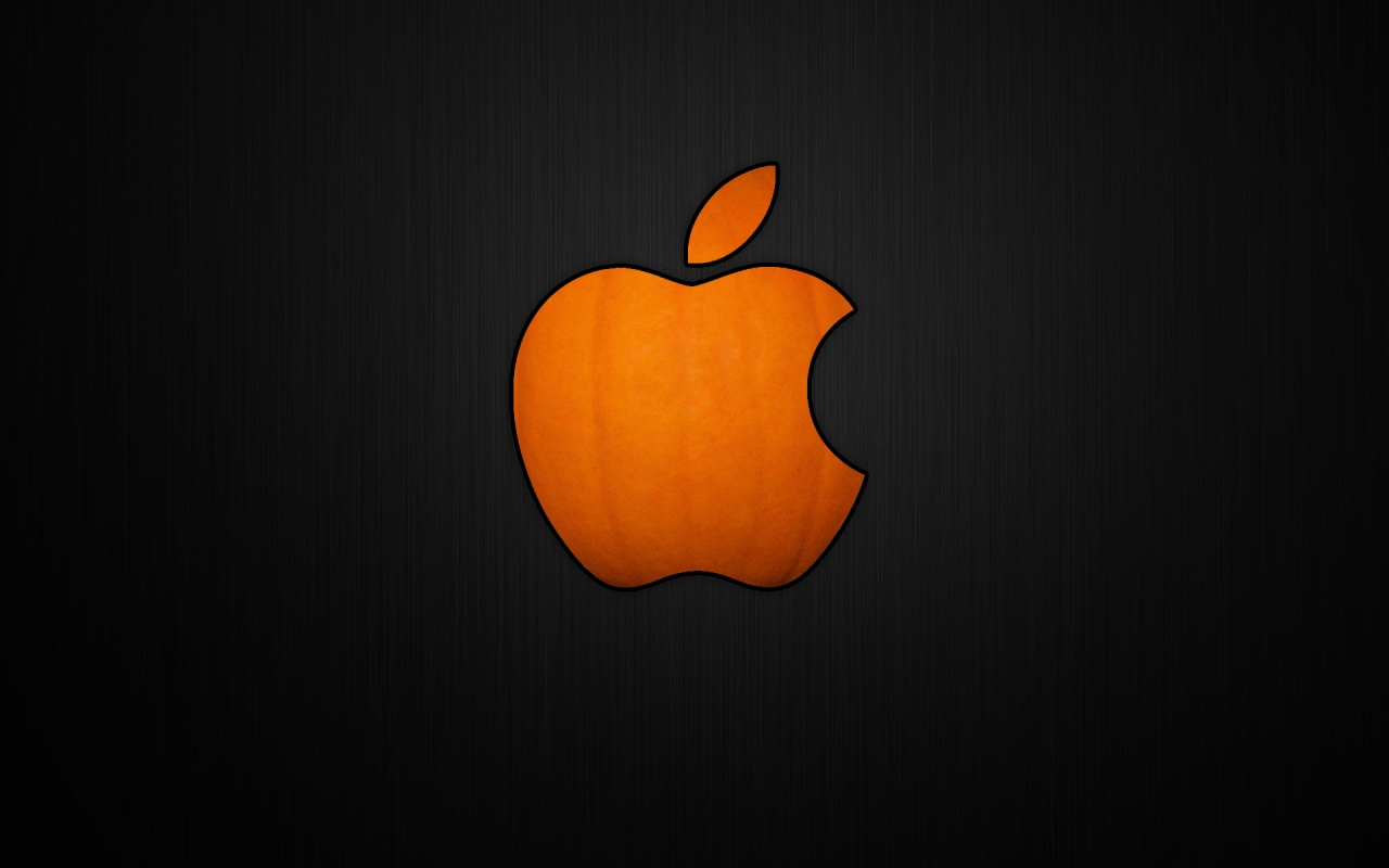 Cool Pumpkin Apple for 1280 x 800 widescreen resolution