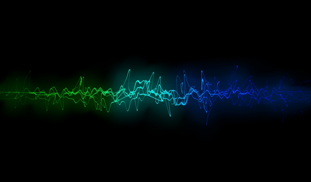 Cool Sound Waves for 1024 x 600 widescreen resolution