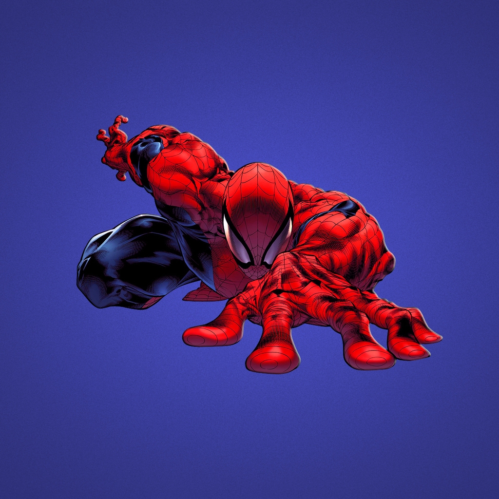 Cool Spiderman for 1024 x 1024 iPad resolution