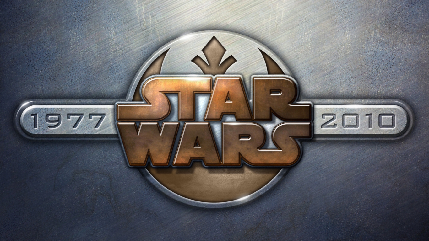 Cool Star Wars Logo for 1366 x 768 HDTV resolution