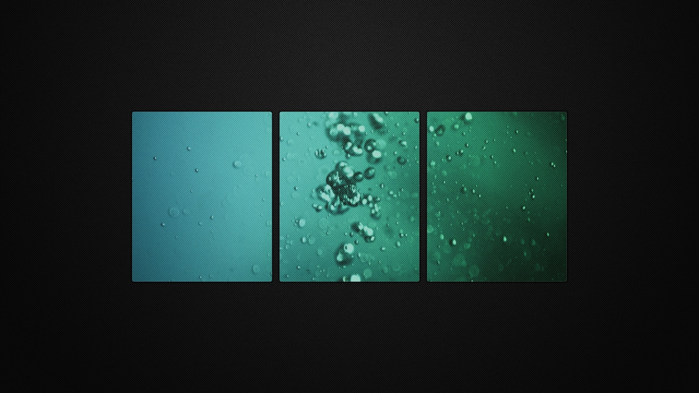 Cool Water Bubbles for 1366 x 768 HDTV resolution