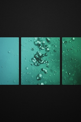 Cool Water Bubbles for 320 x 480 iPhone resolution