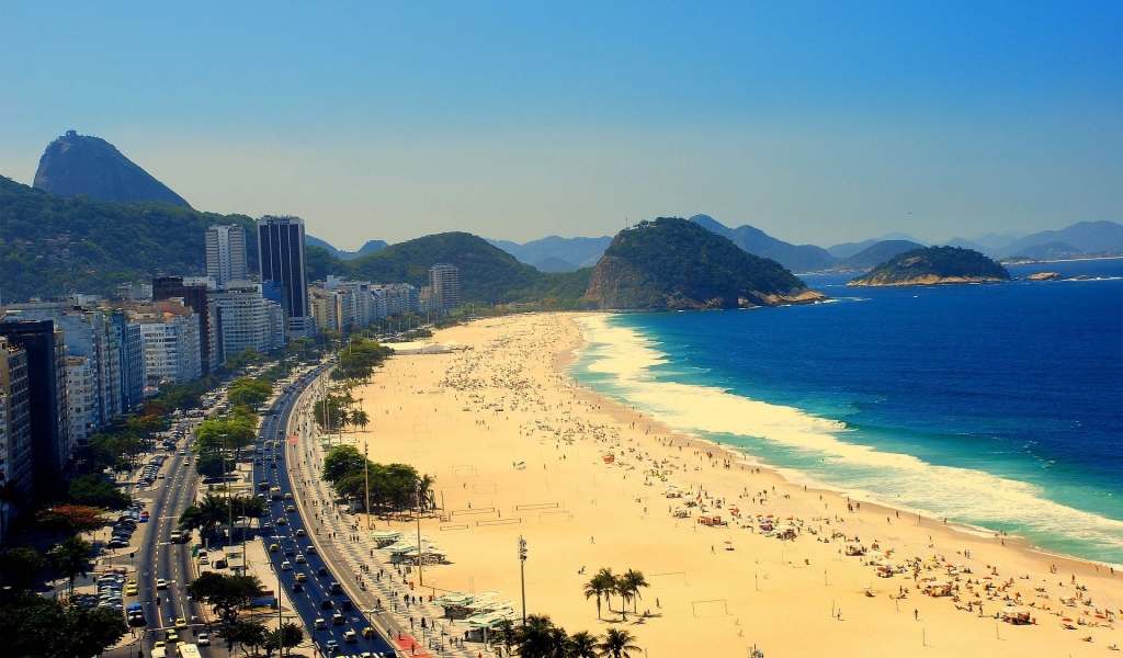 Copacabana Rio de Janeiro. for 1024 x 600 widescreen resolution