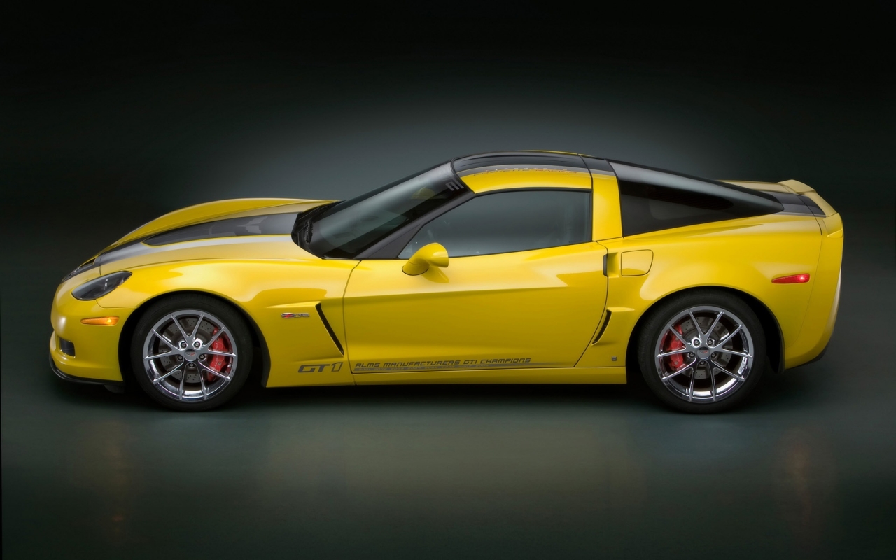 Corvette GT1 Championship Edition Side 2009 for 1280 x 800 widescreen resolution