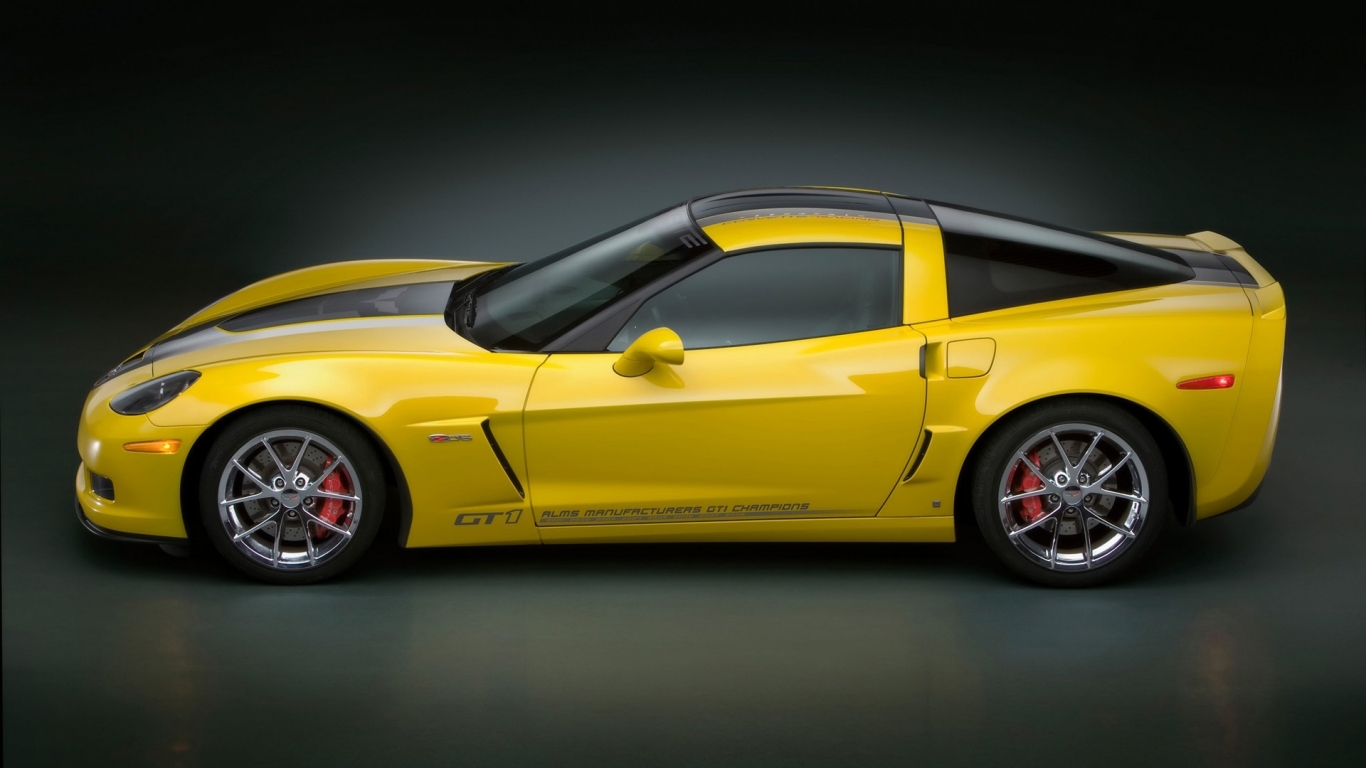 Corvette GT1 Championship Edition Side 2009 for 1366 x 768 HDTV resolution