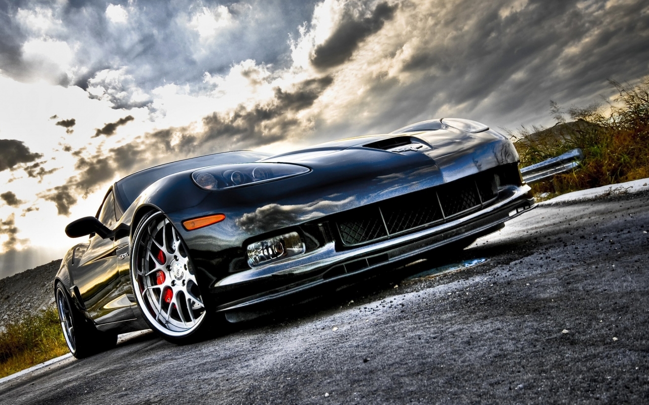 Corvette Super Sport Front Angle for 1280 x 800 widescreen resolution