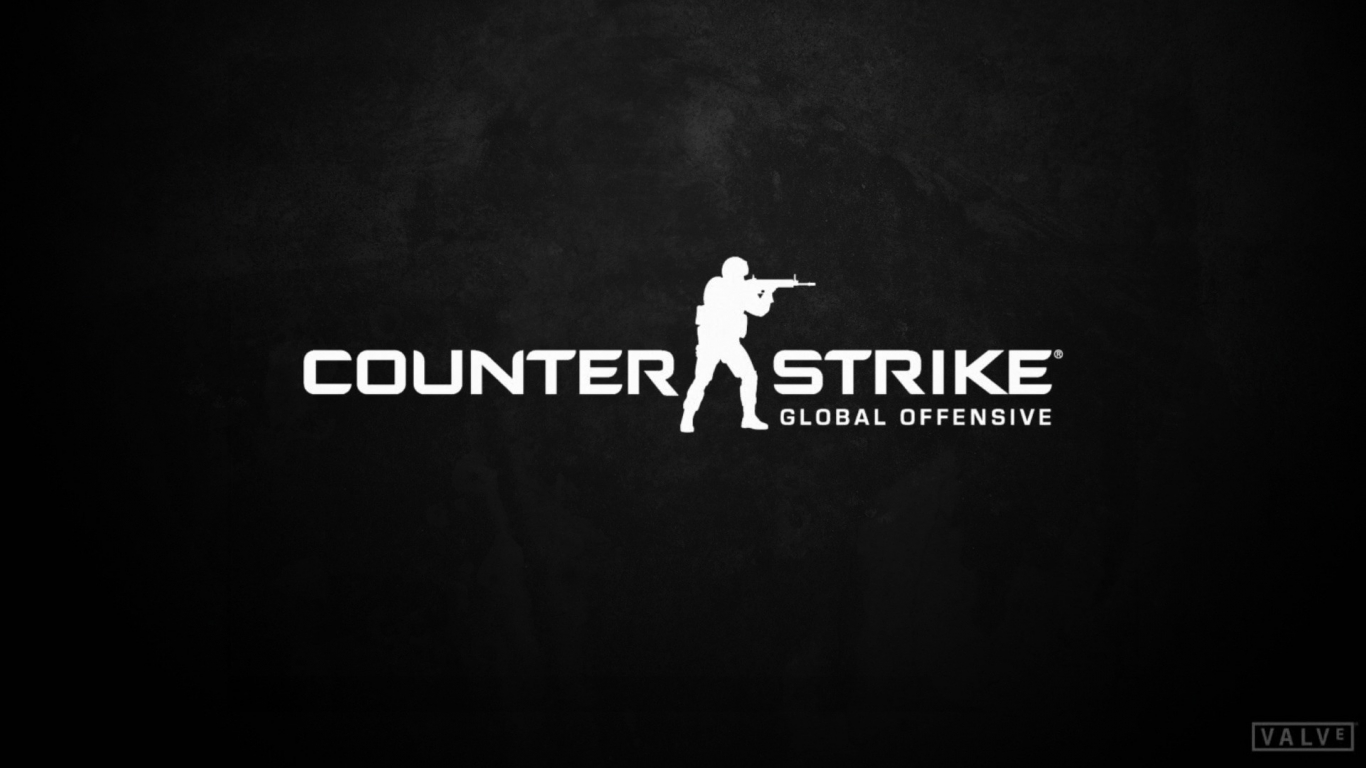 Counter-Strike Logo for 1366 x 768 HDTV resolution