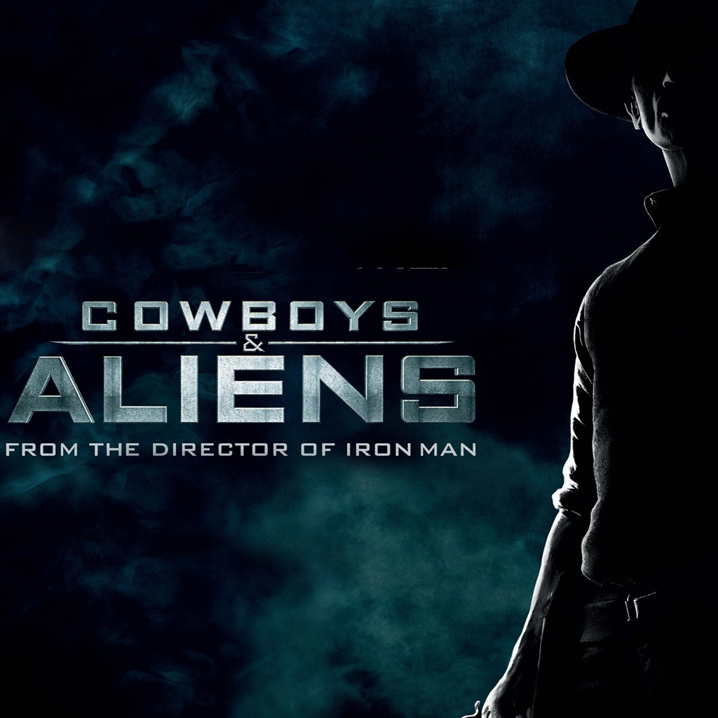 Cowboys and Aliens Poster for 1024 x 1024 iPad resolution