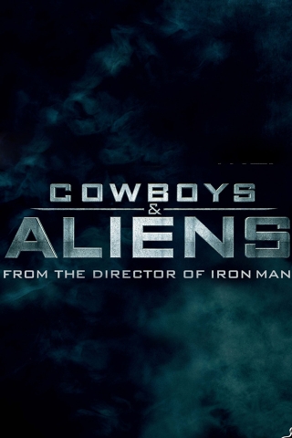 Cowboys and Aliens Poster for 320 x 480 iPhone resolution