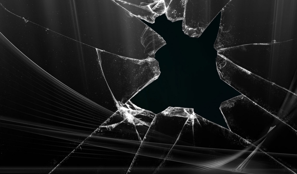 Cracked Glass for 1024 x 600 widescreen resolution