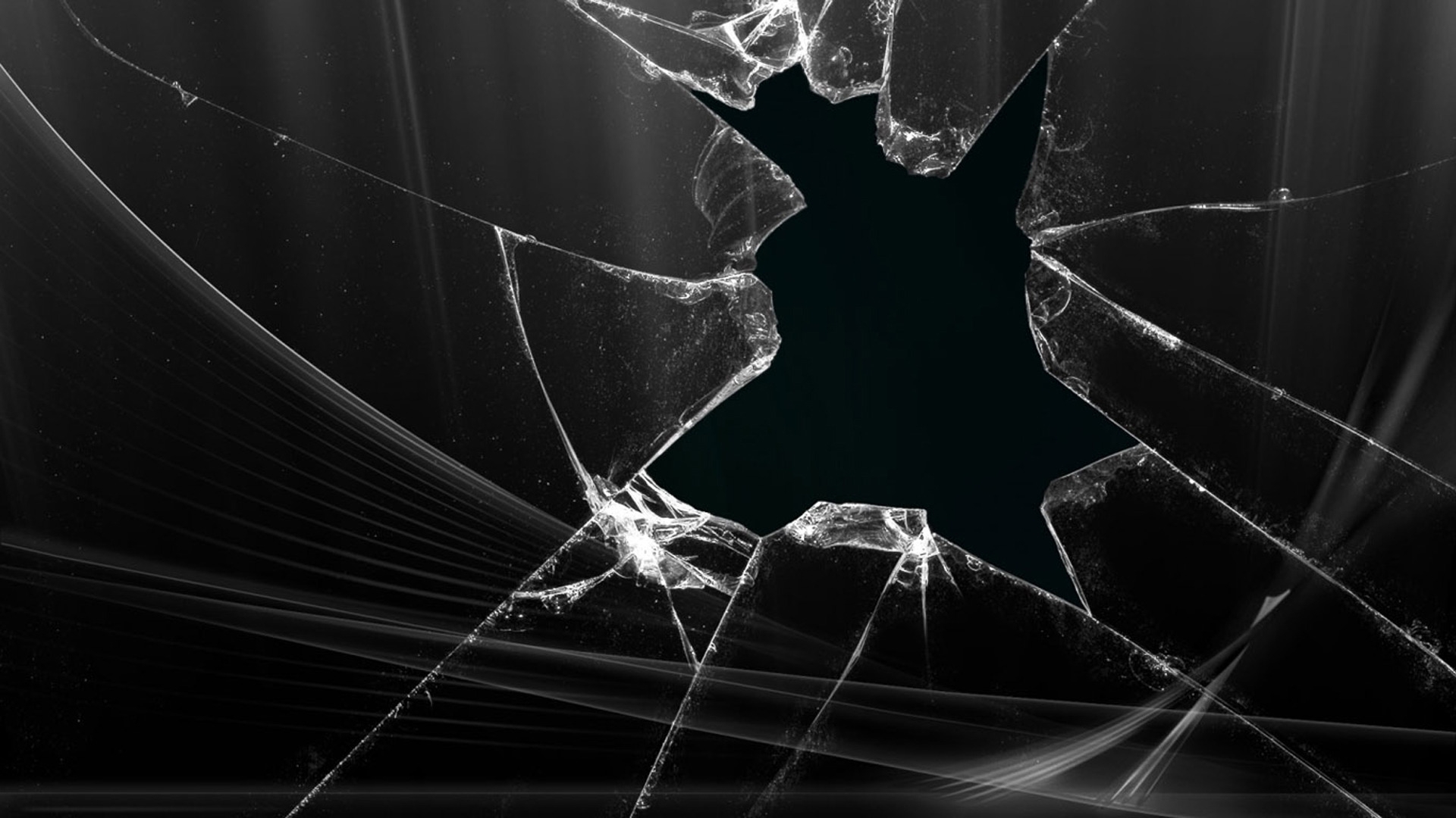 Cracked Glass for 1920 x 1080 HDTV 1080p resolution
