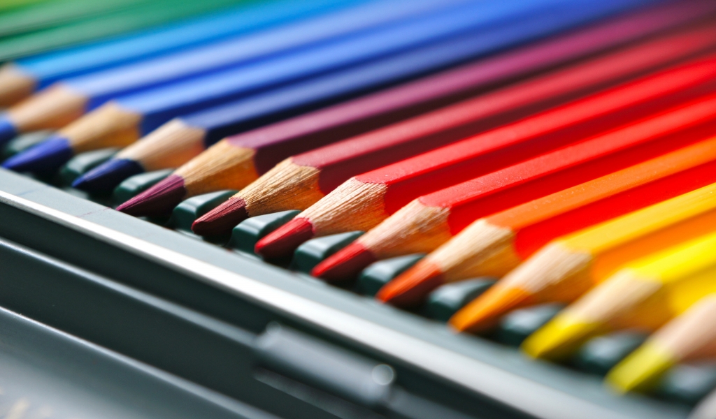 Crayons for 1024 x 600 widescreen resolution