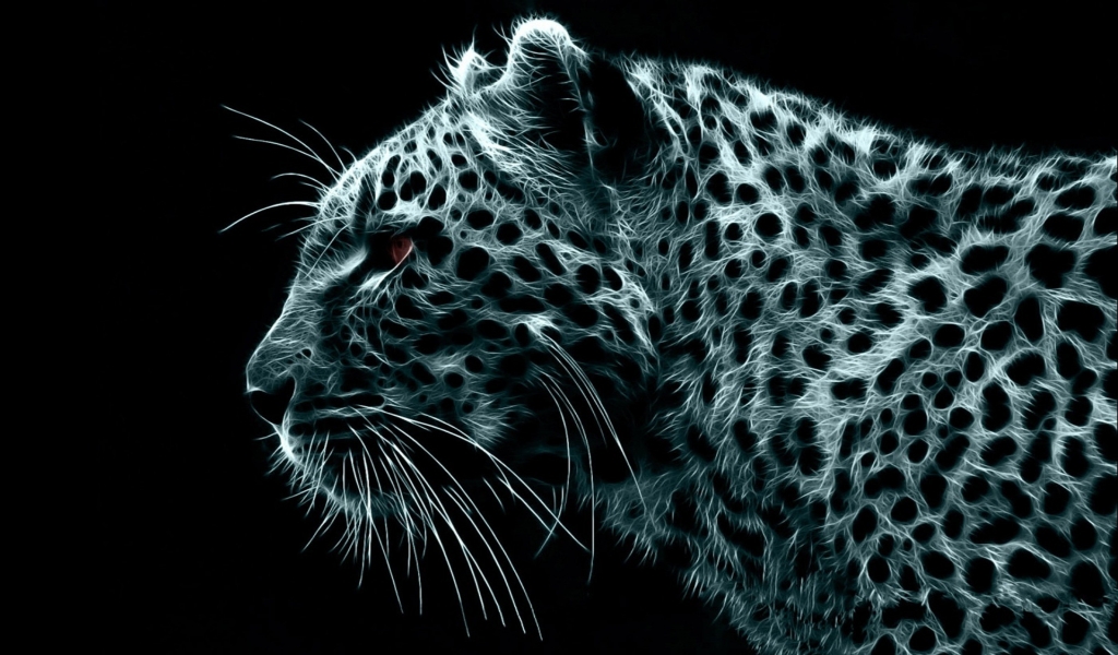 Crazy Leopard for 1024 x 600 widescreen resolution