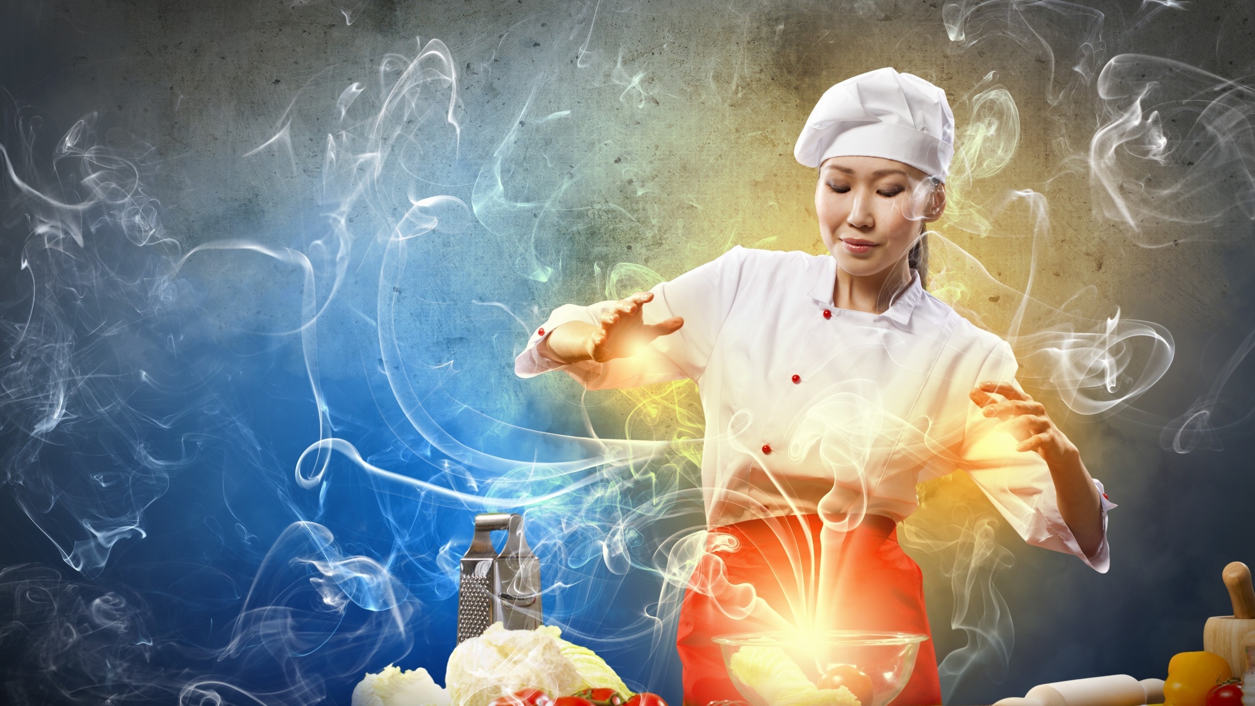 Creative Asian Chef for 2560x1440 HDTV resolution