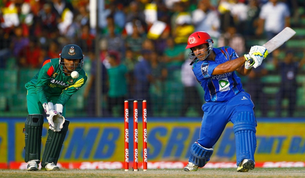 Cricket Afghanistan and Bangladesh for 1024 x 600 widescreen resolution