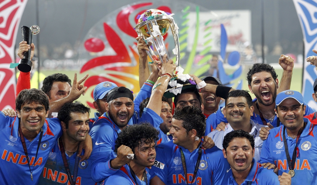 Cricket India Team for 1024 x 600 widescreen resolution