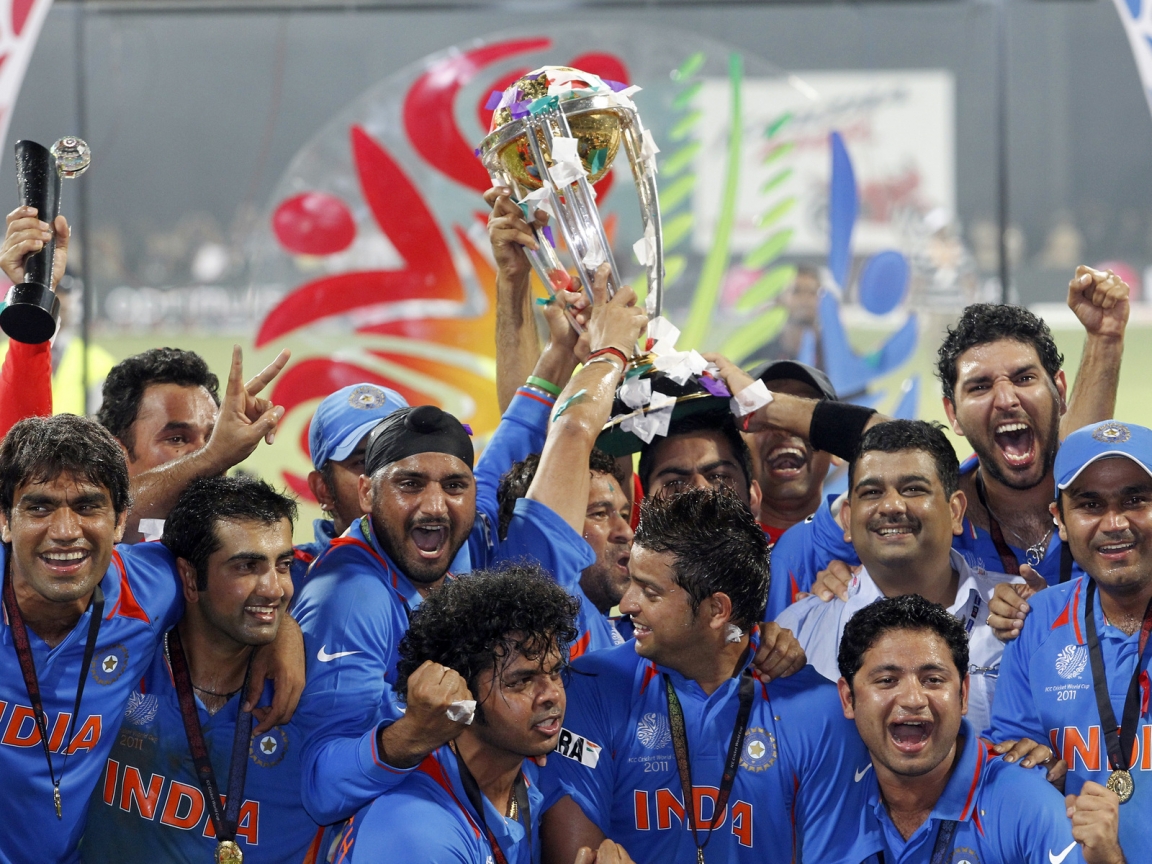 Cricket India Team for 1152 x 864 resolution
