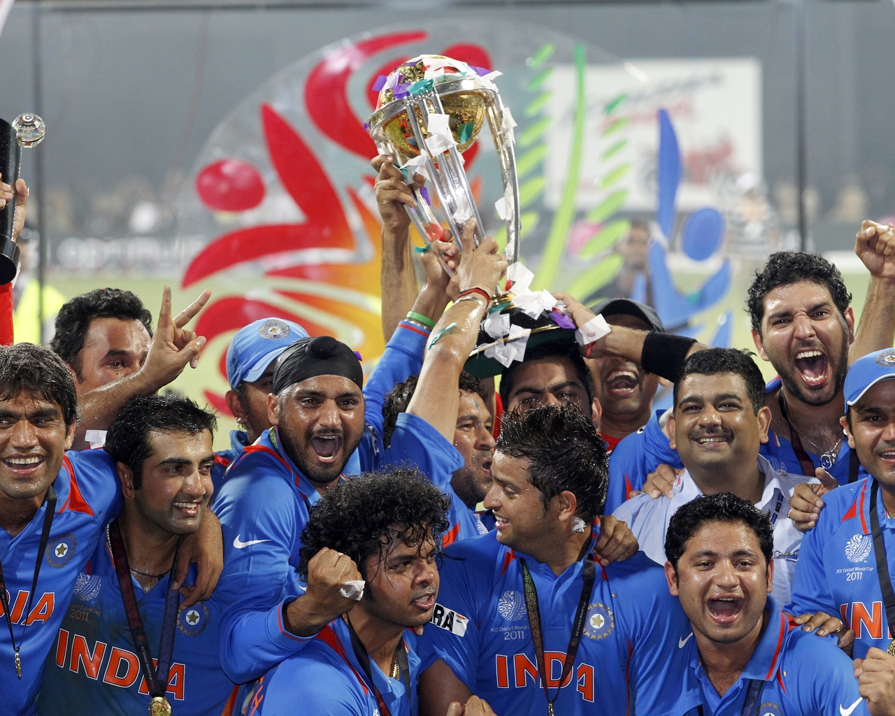 Cricket India Team for 1280 x 1024 resolution
