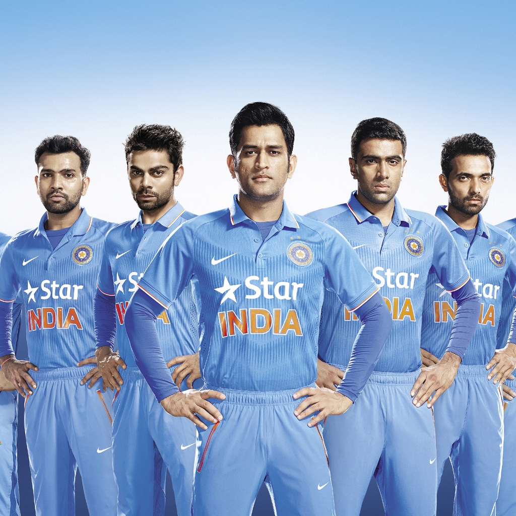 Cricket Team India for 1024 x 1024 iPad resolution