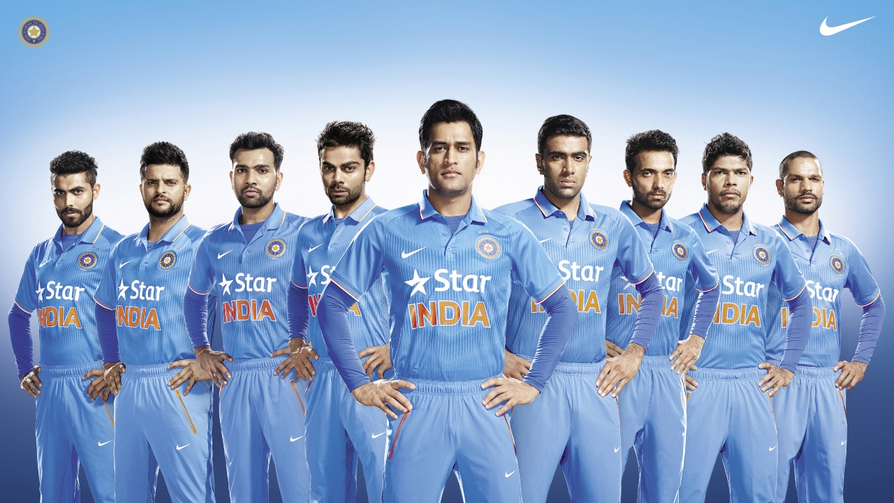 Cricket Team India for 1280 x 720 HDTV 720p resolution