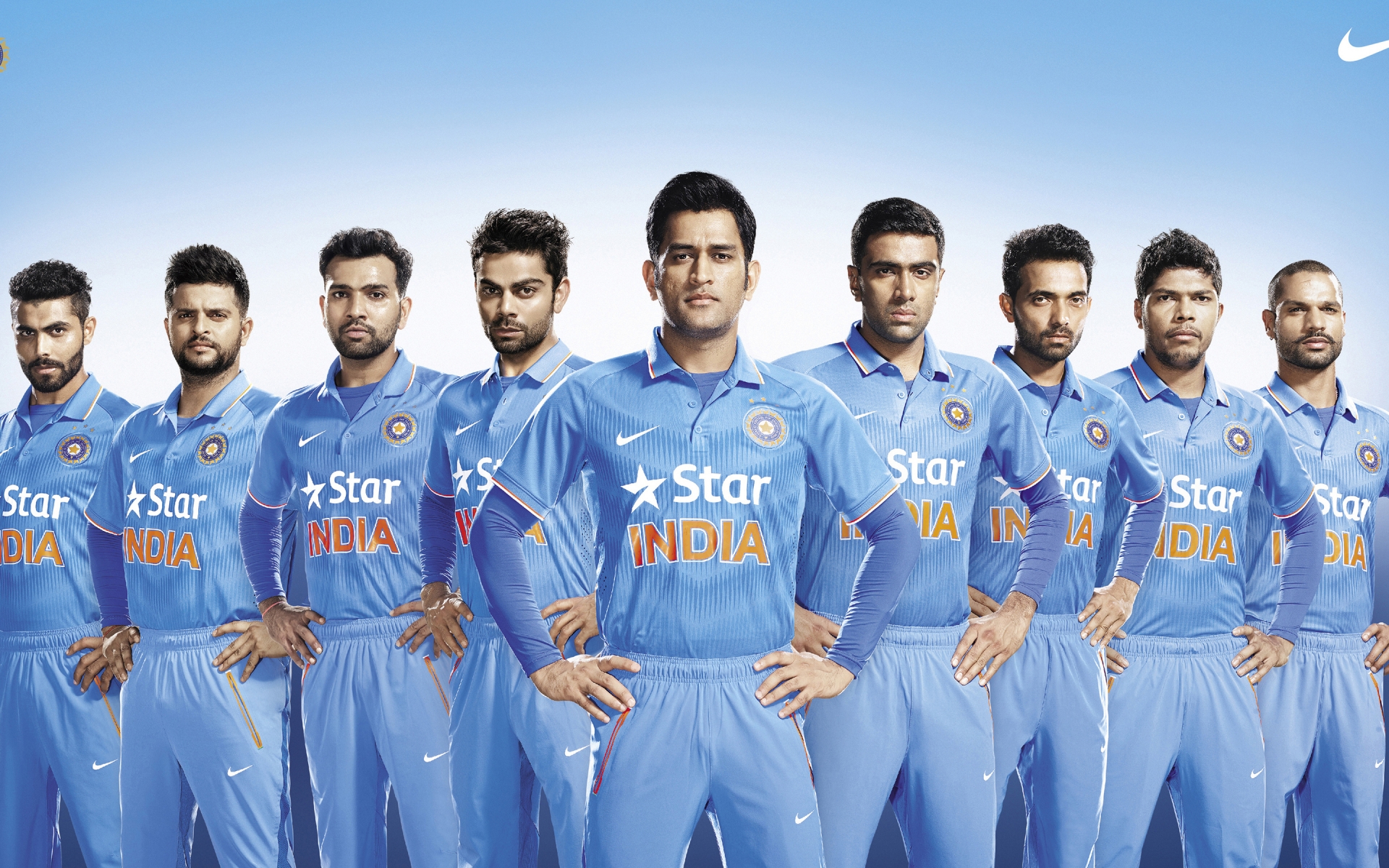 Cricket Team India for 1920 x 1200 widescreen resolution