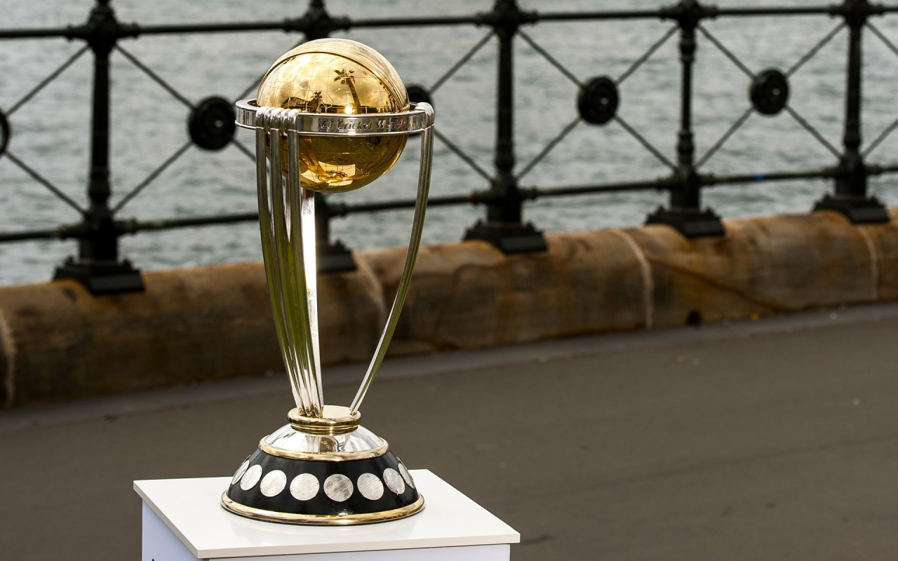 Cricket World Cup 2015 Trophy for 1280 x 800 widescreen resolution
