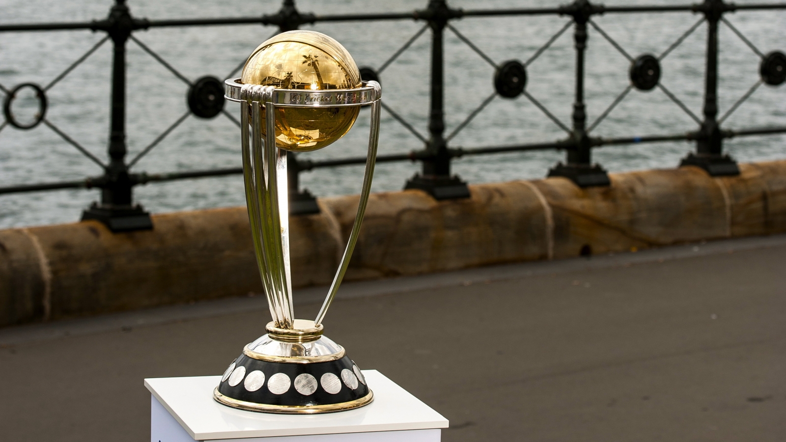 Cricket World Cup 2015 Trophy for 1600 x 900 HDTV resolution