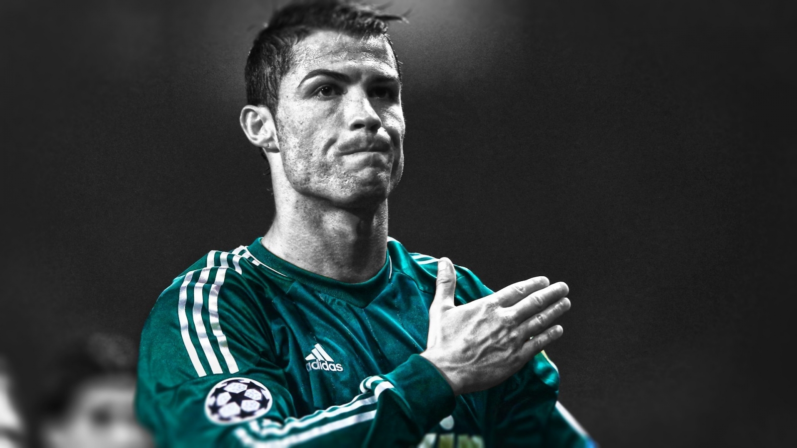 Cristiano Ronaldo Monochrome for 1600 x 900 HDTV resolution