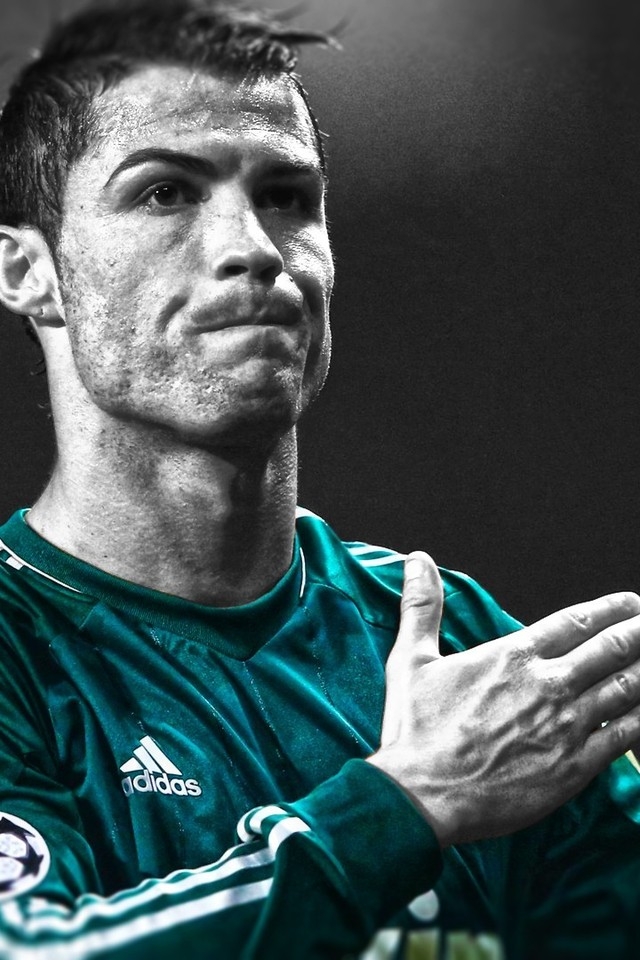 Cristiano Ronaldo Monochrome for 640 x 960 iPhone 4 resolution