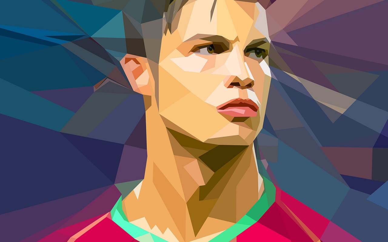 Cristiano Ronaldo Vector for 1280 x 800 widescreen resolution
