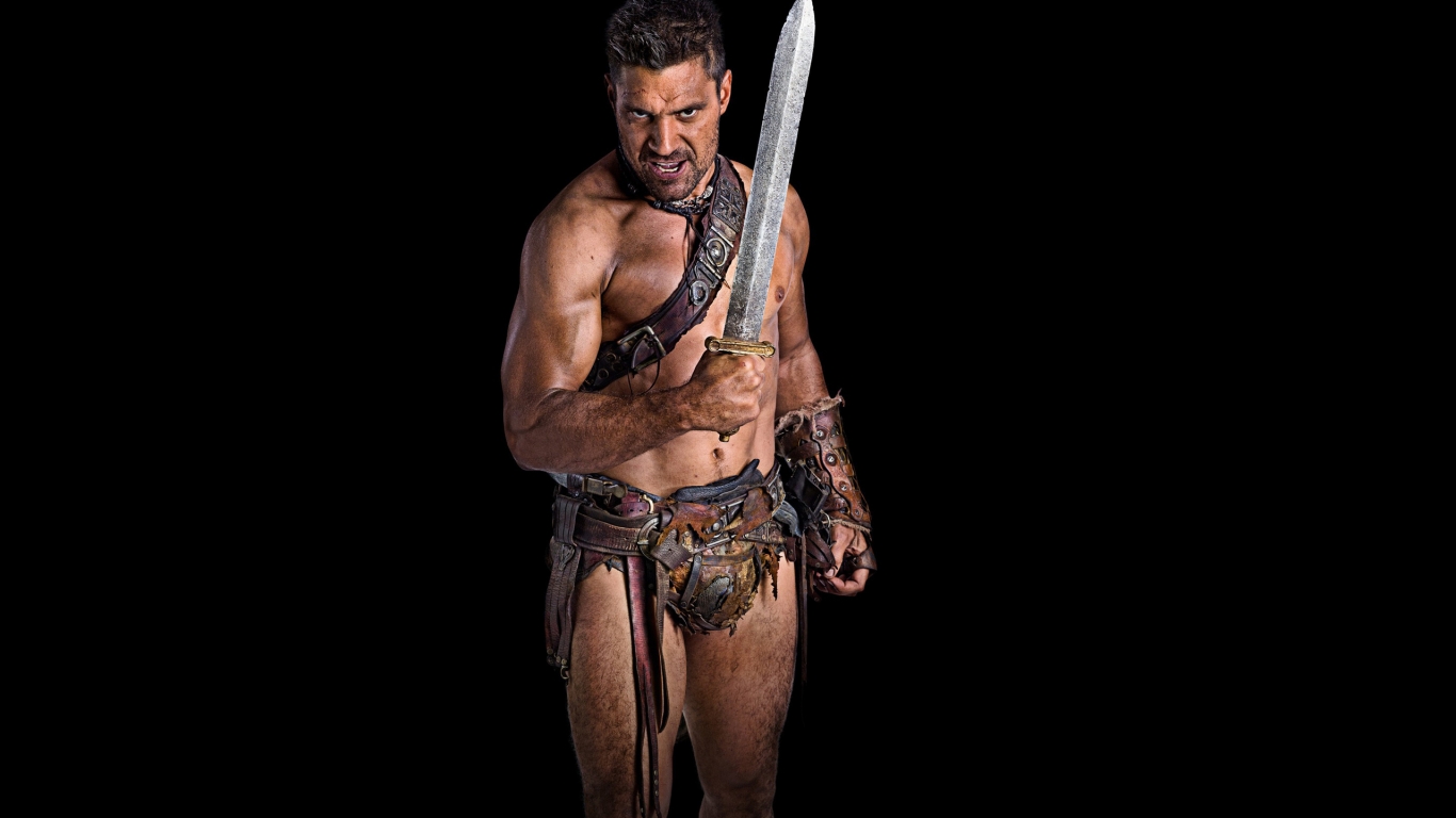 Crixus Spartacus Blood and Sand for 1366 x 768 HDTV resolution