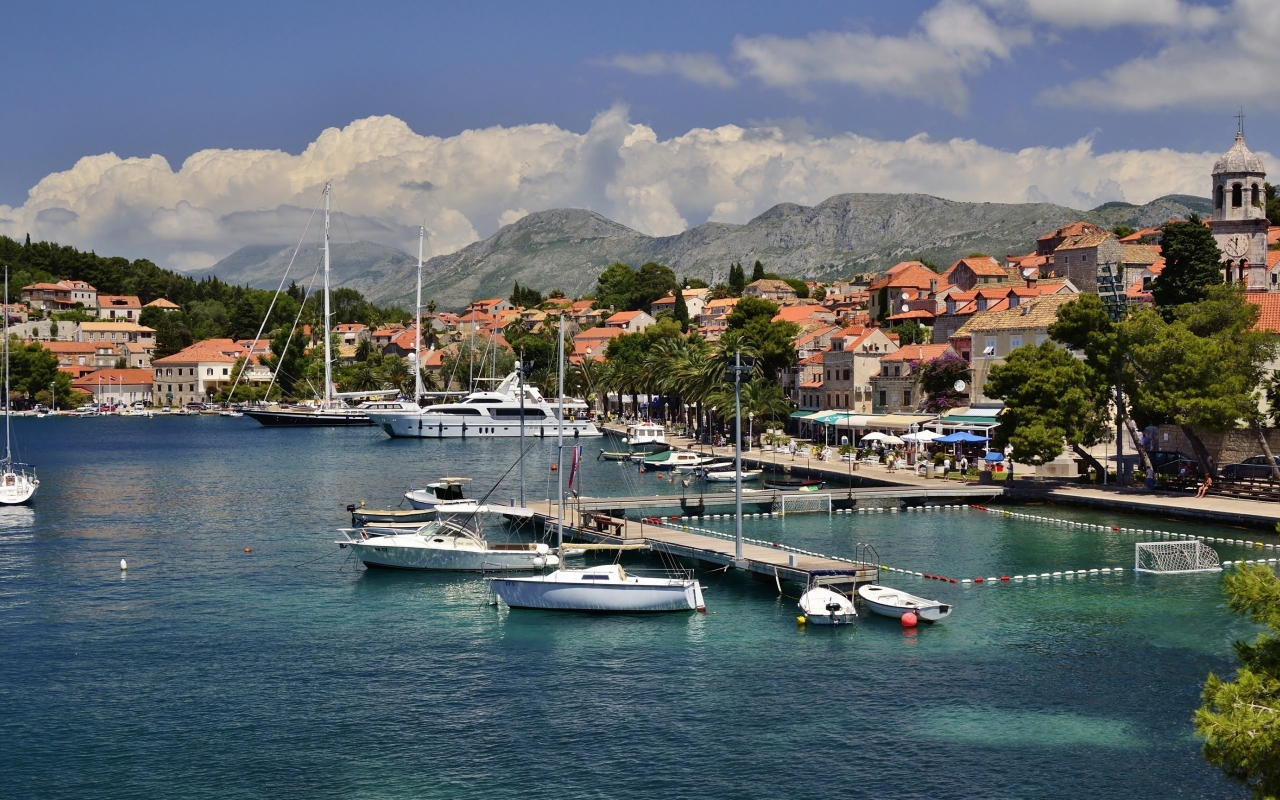 Croatia Port View for 1280 x 800 widescreen resolution