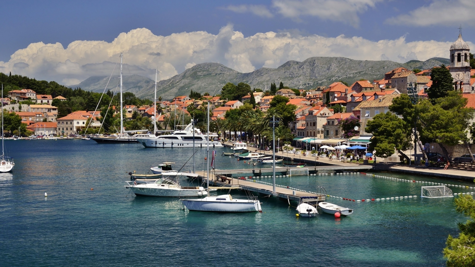 Croatia Port View for 1536 x 864 HDTV resolution