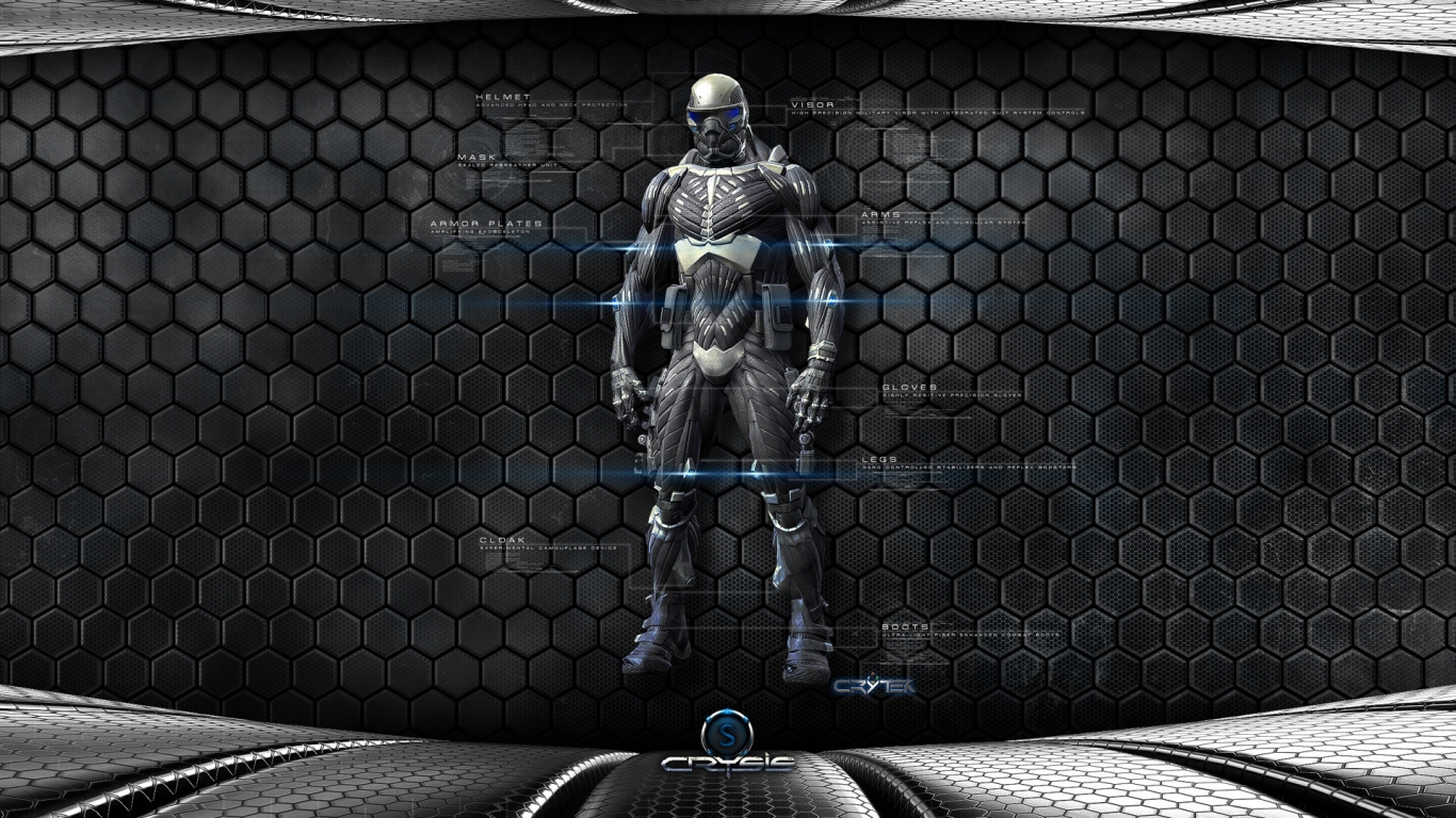 Crysis Character for 1366 x 768 HDTV resolution