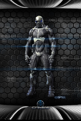 Crysis Character for 320 x 480 iPhone resolution