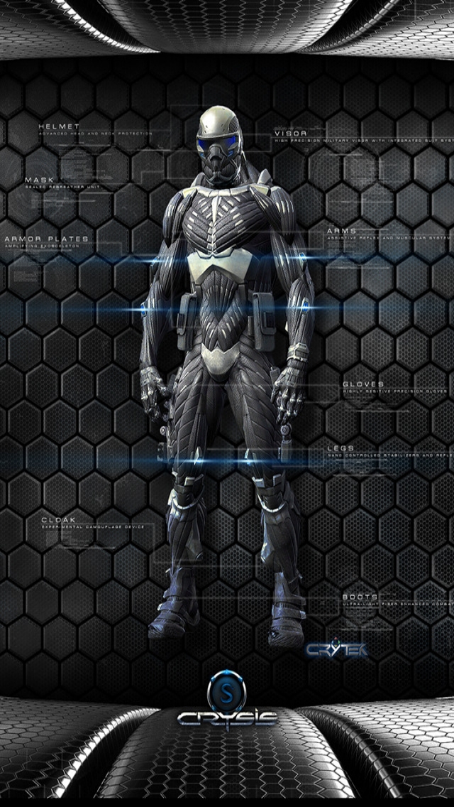 Crysis Character for 640 x 1136 iPhone 5 resolution