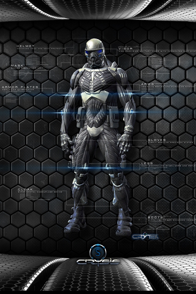 Crysis Character for 640 x 960 iPhone 4 resolution