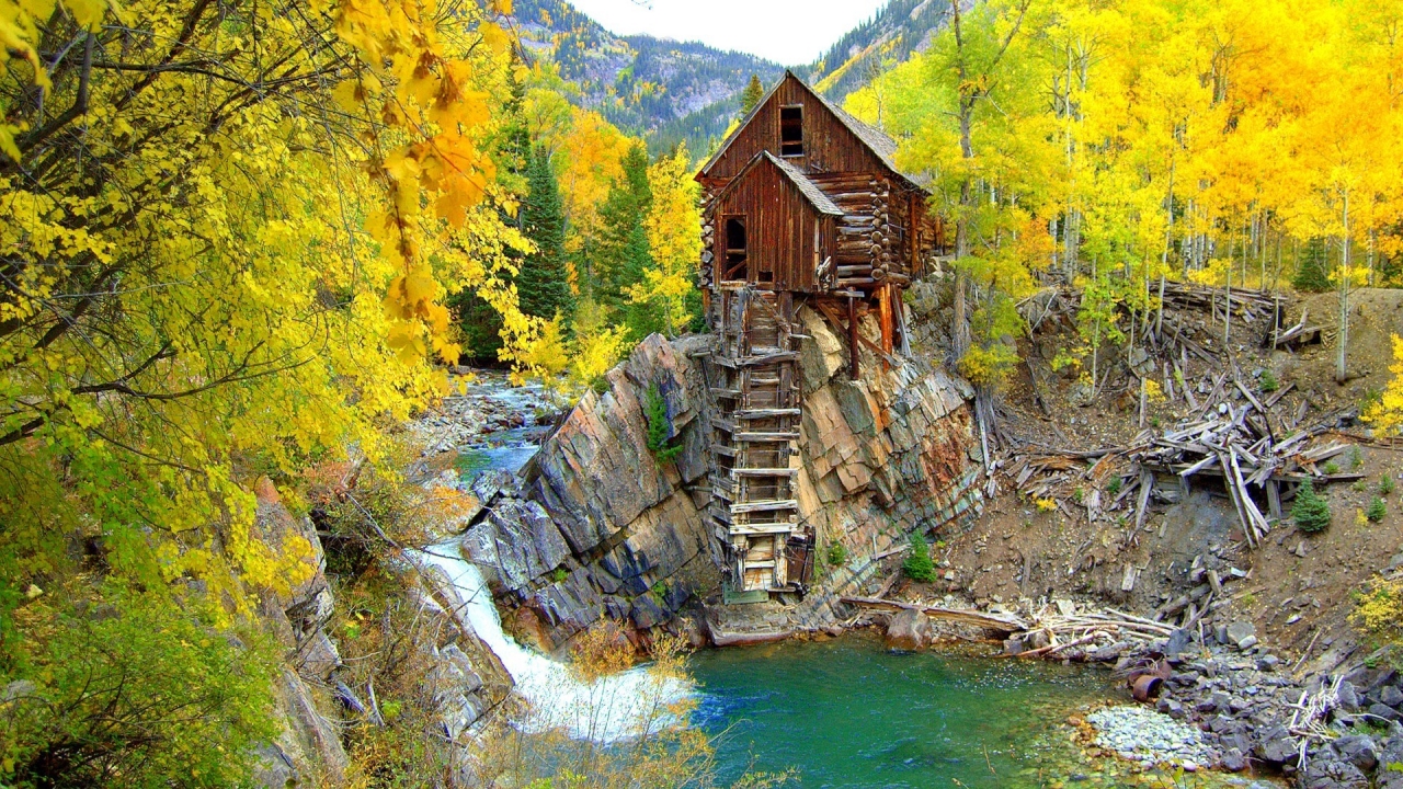 Crystal Mill Colorado for 1280 x 720 HDTV 720p resolution