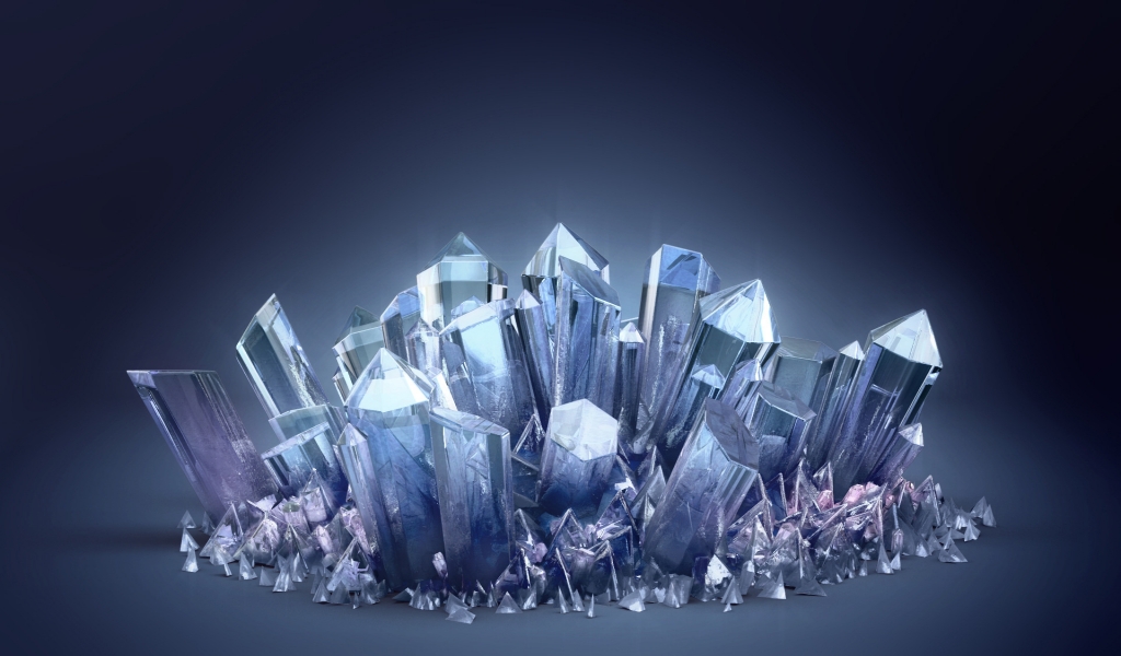 Crystals for 1024 x 600 widescreen resolution
