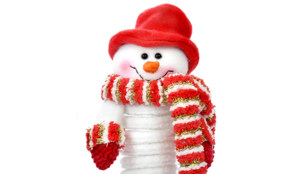 Custom Christmas Snowman for 1024 x 600 widescreen resolution