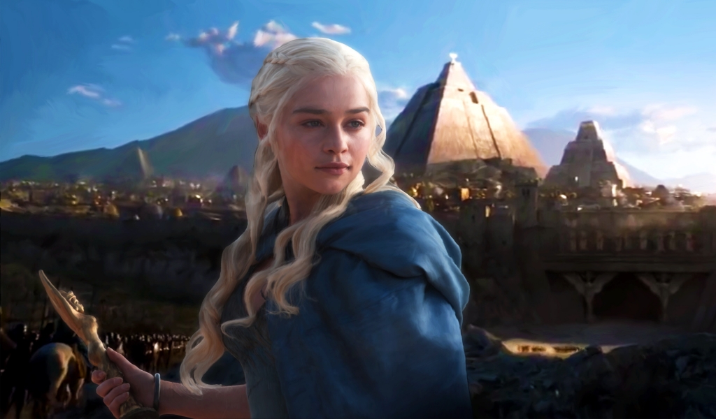 Daenerys Targaryen Fan Art for 1024 x 600 widescreen resolution
