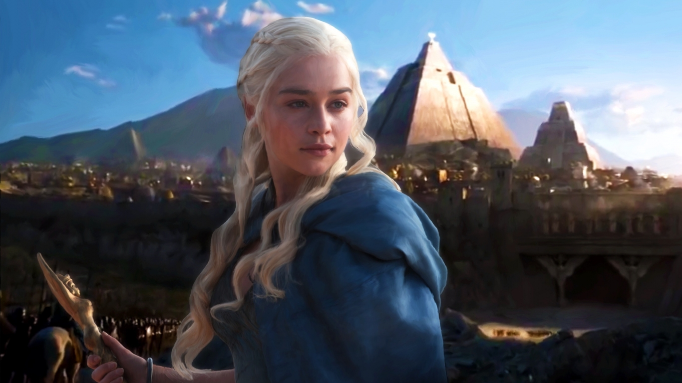 Daenerys Targaryen Fan Art for 1366 x 768 HDTV resolution