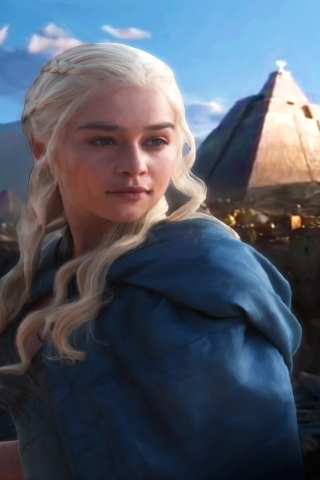Daenerys Targaryen Fan Art for 320 x 480 iPhone resolution