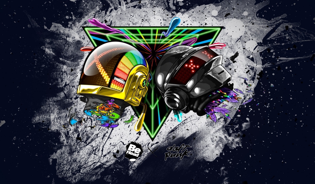 Daft Punk Artistic for 1024 x 600 widescreen resolution